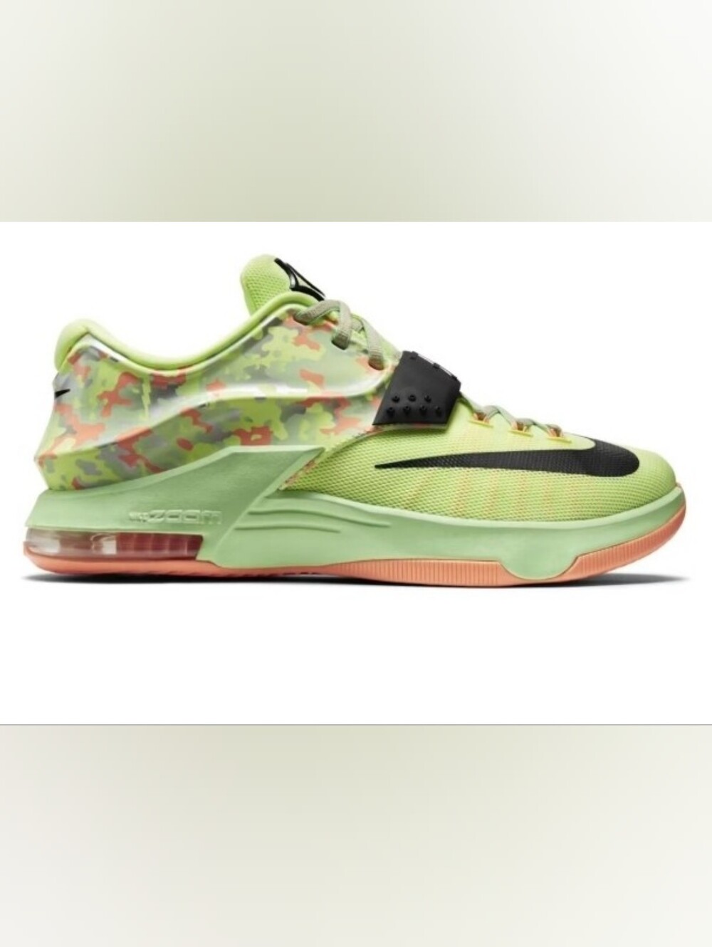 Nike KD VII size 10/Lod Lime/Blk Vpr Grn Snst Glw Citron Vert L. Noir/Vintage